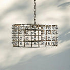 La Caged Round Chandelier 6/8/12 Light - 12 - LightBronzeBlushlighting