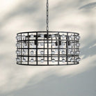 La Caged Round Chandelier 6/8/12 Light - 12 - LightBronzeBlushlighting