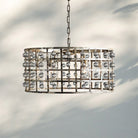 La Caged Round Chandelier 6/8/12 Light-6-Light-Silver Clay-