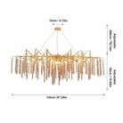 Lacuna Dining Room Branch Chandelier-chandeliers for dining room,chandeliers for stairways,chandeliers for foyer,chandeliers for bedrooms,chandeliers for kitchen,chandeliers for living room-Blushlighting