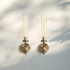 Lambe Knurled Wall Sconce - Matte Black19"HBlushlighting