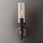 Lambe Knurled Wall Sconce - Polished Nickel14"HBlushlighting