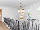Large Elegant Multi-layers Glam Glass Chandelier for High-ceiling Staircase/Entryway/Living/meeting Room-Chandeliers, Dining Room-Blushlighting-Blushlighting