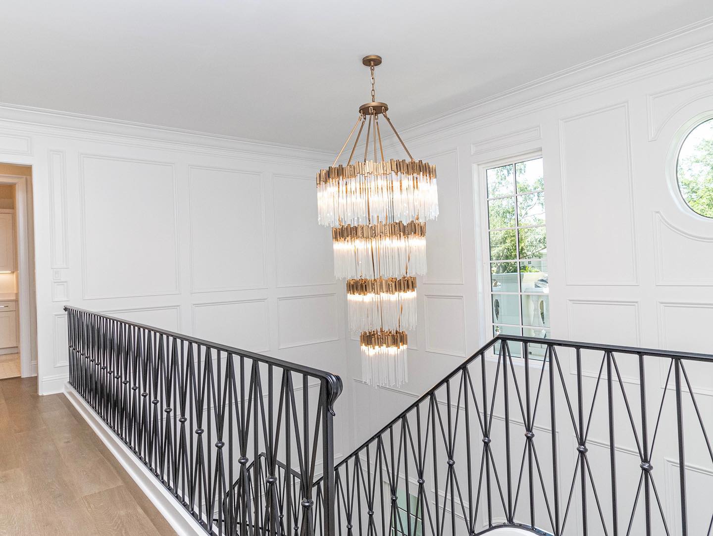 Large Elegant Multi-layers Glam Glass Chandelier for High-ceiling Staircase/Entryway/Living/meeting Room-Chandeliers, Dining Room-Blushlighting-Blushlighting