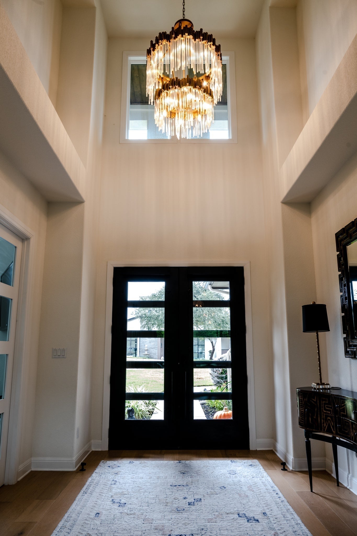 Large Elegant Multi-layers Glam Glass Chandelier for High-ceiling Staircase/Entryway/Living/meeting Room-Chandeliers, Dining Room-Blushlighting-Blushlighting