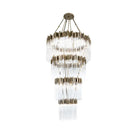 Large Elegant Multi-layers Glam Glass Chandelier for High-ceiling Staircase/Entryway/Living/meeting Room-Chandeliers, Dining Room-Blushlighting-Blushlighting