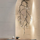 Large Long Branch Flower Chandelier - L 53.1″ x H 129.9″ / L 135cm x H 330cmBrass stained blackBlushlighting