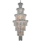 Large Multi - pieces Crystal Chandelier Stylish Ceiling Light Fixture For Foyer Living Room Staircase - D23.6"*H70.9"Blushlighting