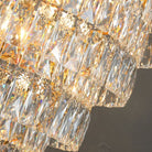 Large Staircase Crystal Chandelier Living Room Ceiling Light Fixture For Hotel Entrance In Gold Finish-Chandeliers-Blushlighting-Blushlighting