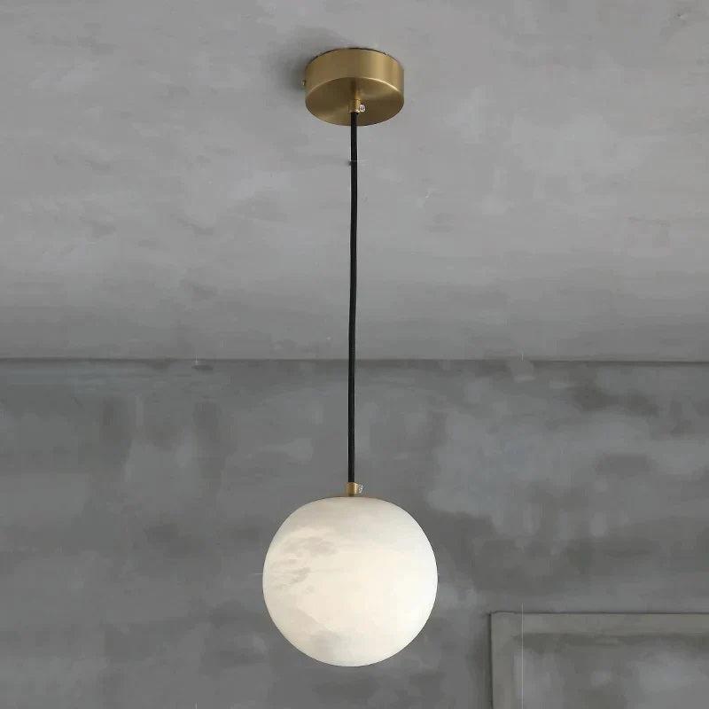 Larry Alabaster Ball Pendant Light For Kitchen Island-Pendant Light-5 inches-Blushlighting