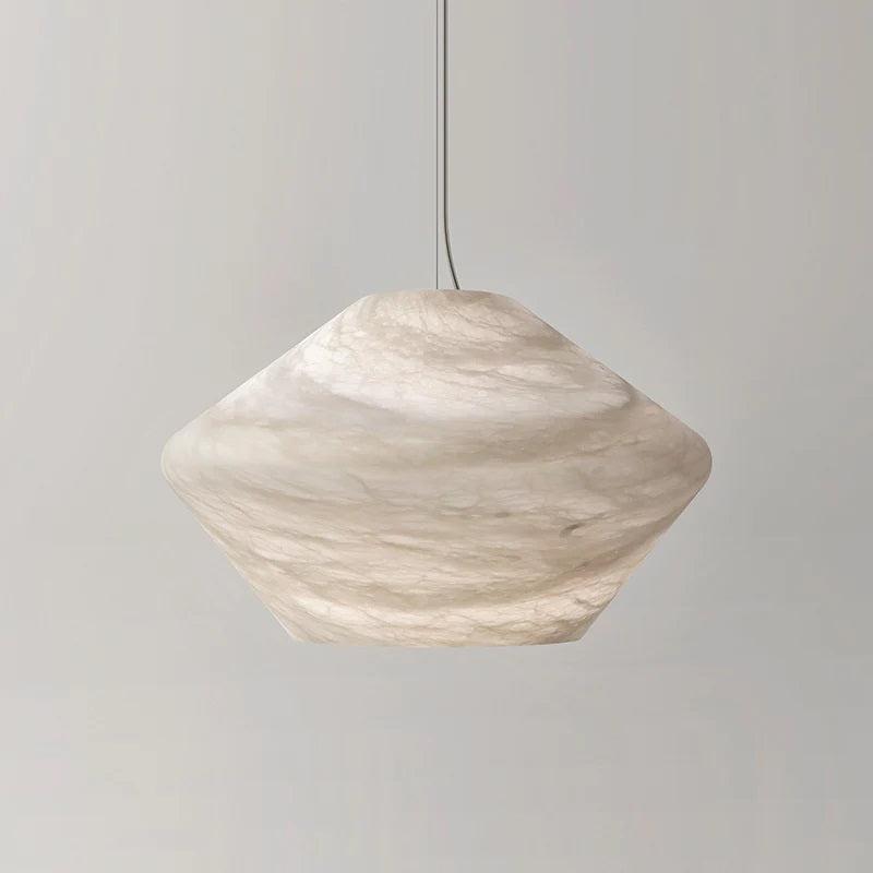 Larry Alabaster Simple Bedside Modern Pendant Light-Pendant Light-Blushlighting