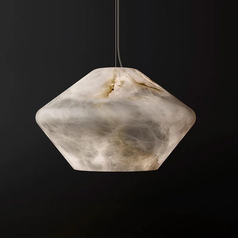 Larry Alabaster Simple Bedside Modern Pendant Light-Pendant Light-Blushlighting