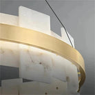 Larry Modern Round Marble Chandelier For Living Room - 31"DBlushlighting