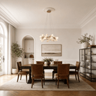 Lauro Ceramic Leaf Chandelier - Blushlighting