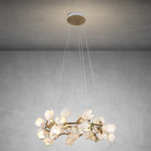 Lauro Ceramic Leaf Chandelier - Blushlighting