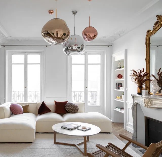 Lava Chandelier Villa Loft Duplex Stairwell Pendant Light - Gold5 Balls - Style ABlushlighting
