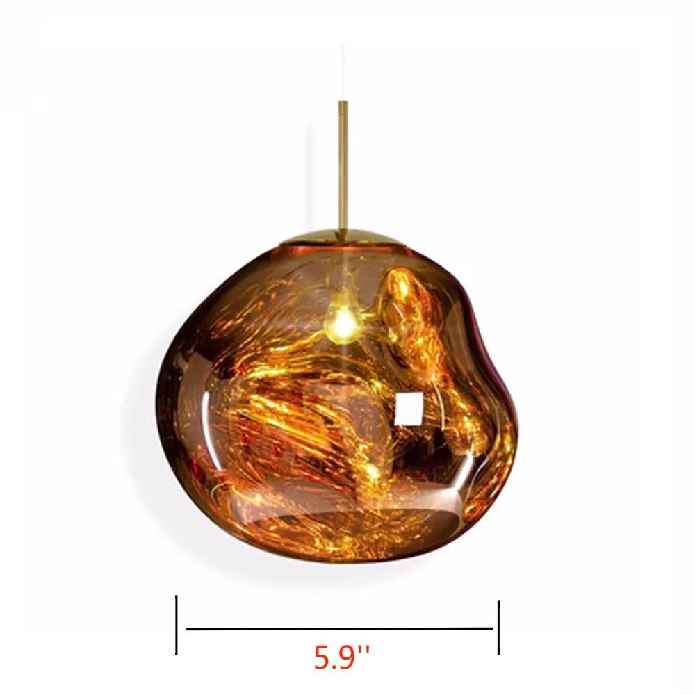 Lava Chandelier Villa Loft Duplex Stairwell Pendant Light - Gold21 BallsBlushlighting