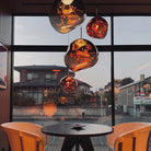 Lava Chandelier Villa Loft Duplex Stairwell Pendant Light - Gold1 Ball - DIA 7.87'' / 20cmBlushlighting