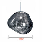 Lava Chandelier Villa Loft Duplex Stairwell Pendant Light - Silver1 Ball - DIA 11.02'' / 28cmBlushlighting