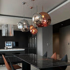 Lava Chandelier Villa Loft Duplex Stairwell Pendant Light - Gold1 Ball - DIA 7.87'' / 20cmBlushlighting