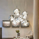 Lava Chandelier Villa Loft Duplex Stairwell Pendant Light - Gold1 Ball - DIA 7.87'' / 20cmBlushlighting