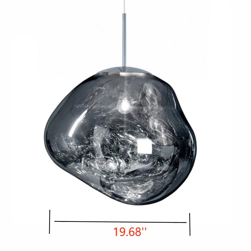 Lava Chandelier Villa Loft Duplex Stairwell Pendant Light - Silver1 Ball - DIA 19.68'' / 50cmBlushlighting