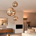 Lava Chandelier Villa Loft Duplex Stairwell Pendant Light - Gold1 Ball - DIA 7.87'' / 20cmBlushlighting