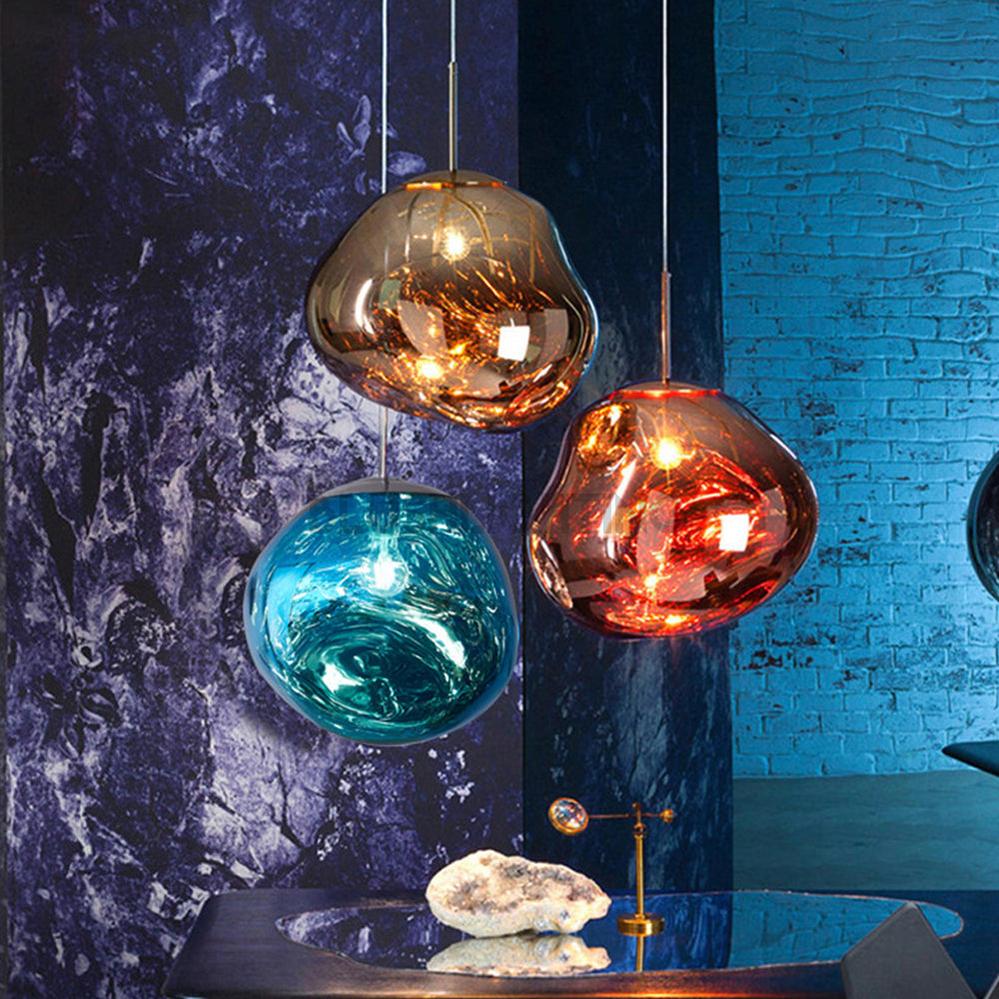 Lava Chandelier Villa Loft Duplex Stairwell Pendant Light - Gold1 Ball - DIA 7.87'' / 20cmBlushlighting