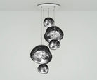 Lava Chandelier Villa Loft Duplex Stairwell Pendant Light - Silver5 Balls - Style ABlushlighting