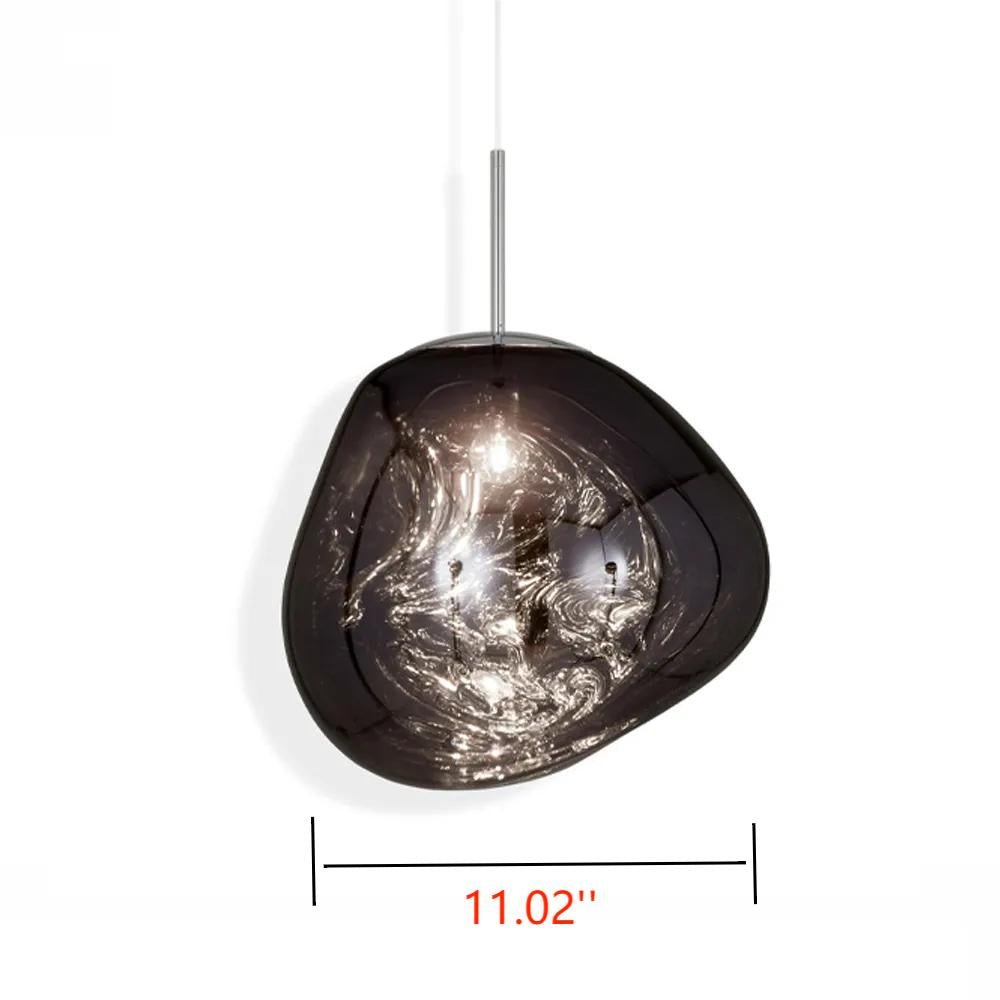 Lava Chandelier Villa Loft Duplex Stairwell Pendant Light - Smokey Gray1 Ball - DIA 11.02'' / 28cmBlushlighting