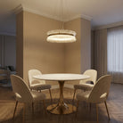 Lawson Contemporary Chandelier Dining Room 39" - Ø31.5" × H8.7" (Ø80 × H22 cm)Blushlighting