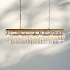 Layland Tiered Rectangular Chandelier-Brass-