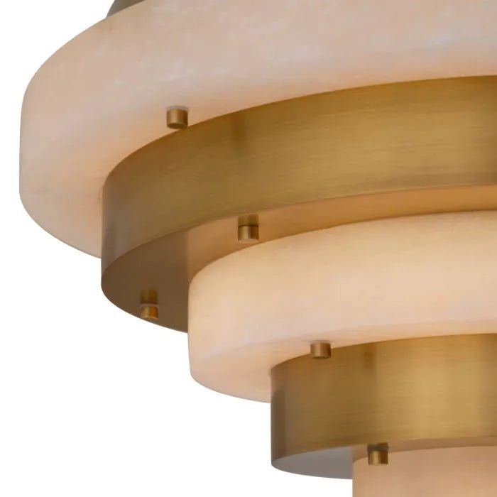 Lazzari Alabaster Chandelier 24" D - Dia24 x H21 inBlushlighting