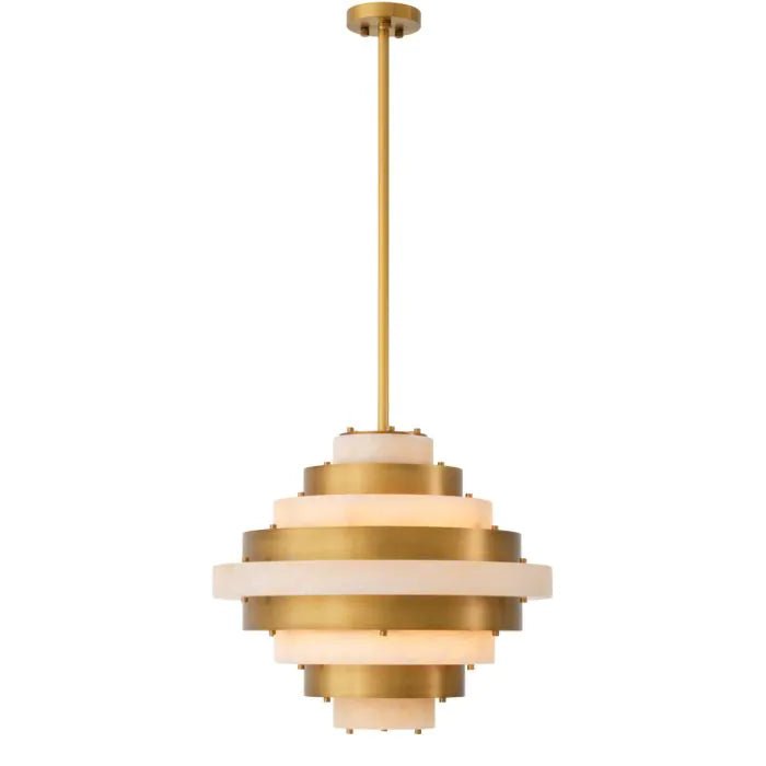 Lazzari Alabaster Chandelier 24" D - Dia24 x H21 inBlushlighting