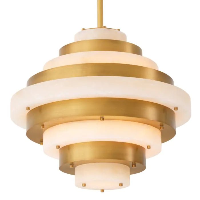 Lazzari Alabaster Chandelier 24" D - Dia24 x H21 inBlushlighting