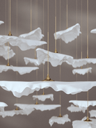 Leaf Twisted Sculptural Customize Chandelier - Support Customized DrawingsBlushlighting