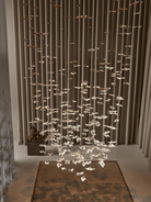Leaf Twisted Sculptural Customize Chandelier - Support Customized DrawingsBlushlighting