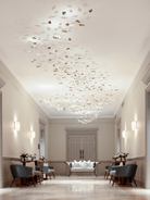 Leaf Twisted Sculptural Customize Chandelier - Support Customized DrawingsBlushlighting