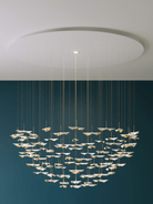 Leaf Twisted Sculptural Customize Chandelier - Support Customized DrawingsBlushlighting