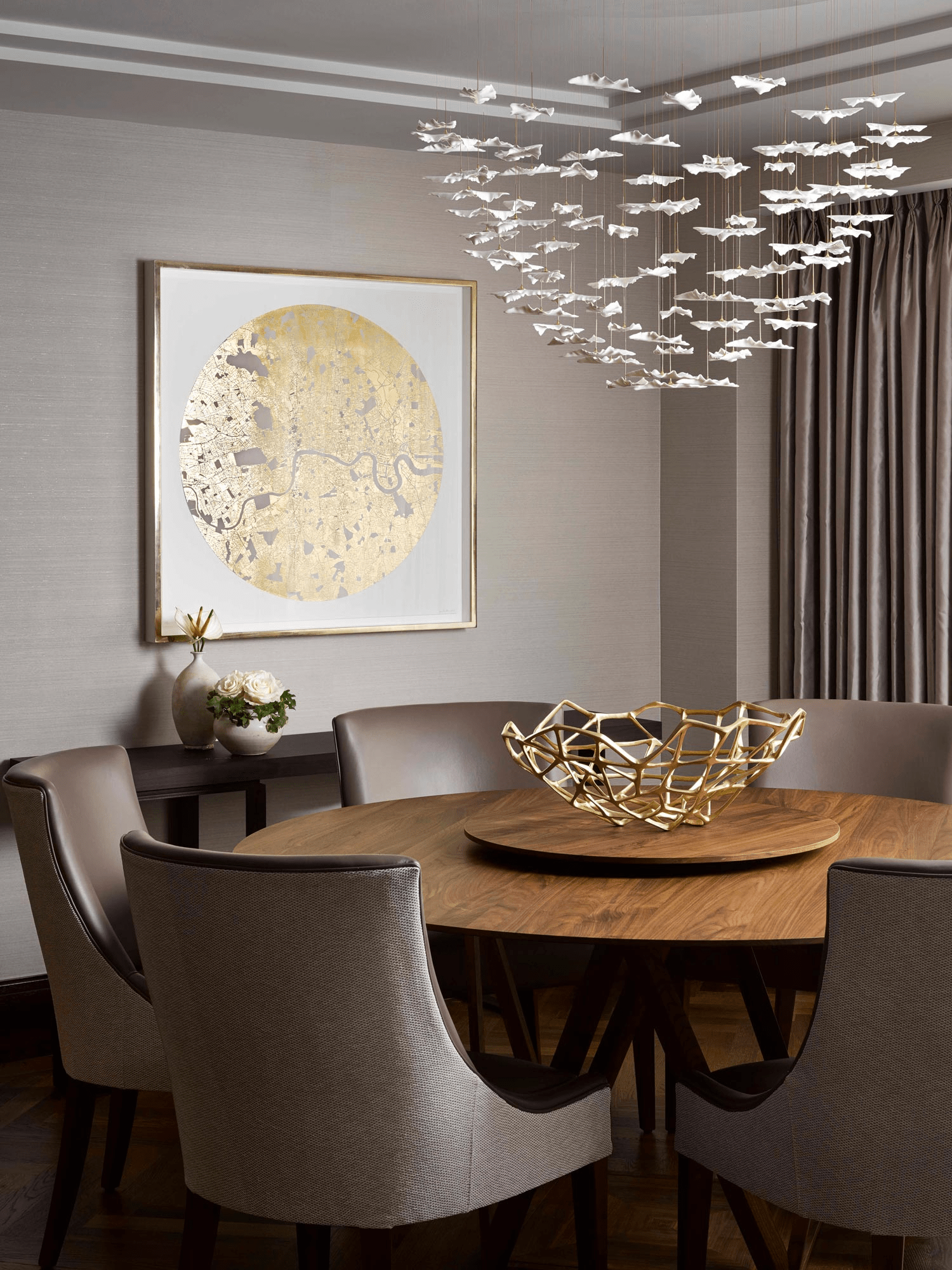Leaf Twisted Sculptural Customize Chandelier - Support Customized DrawingsBlushlighting