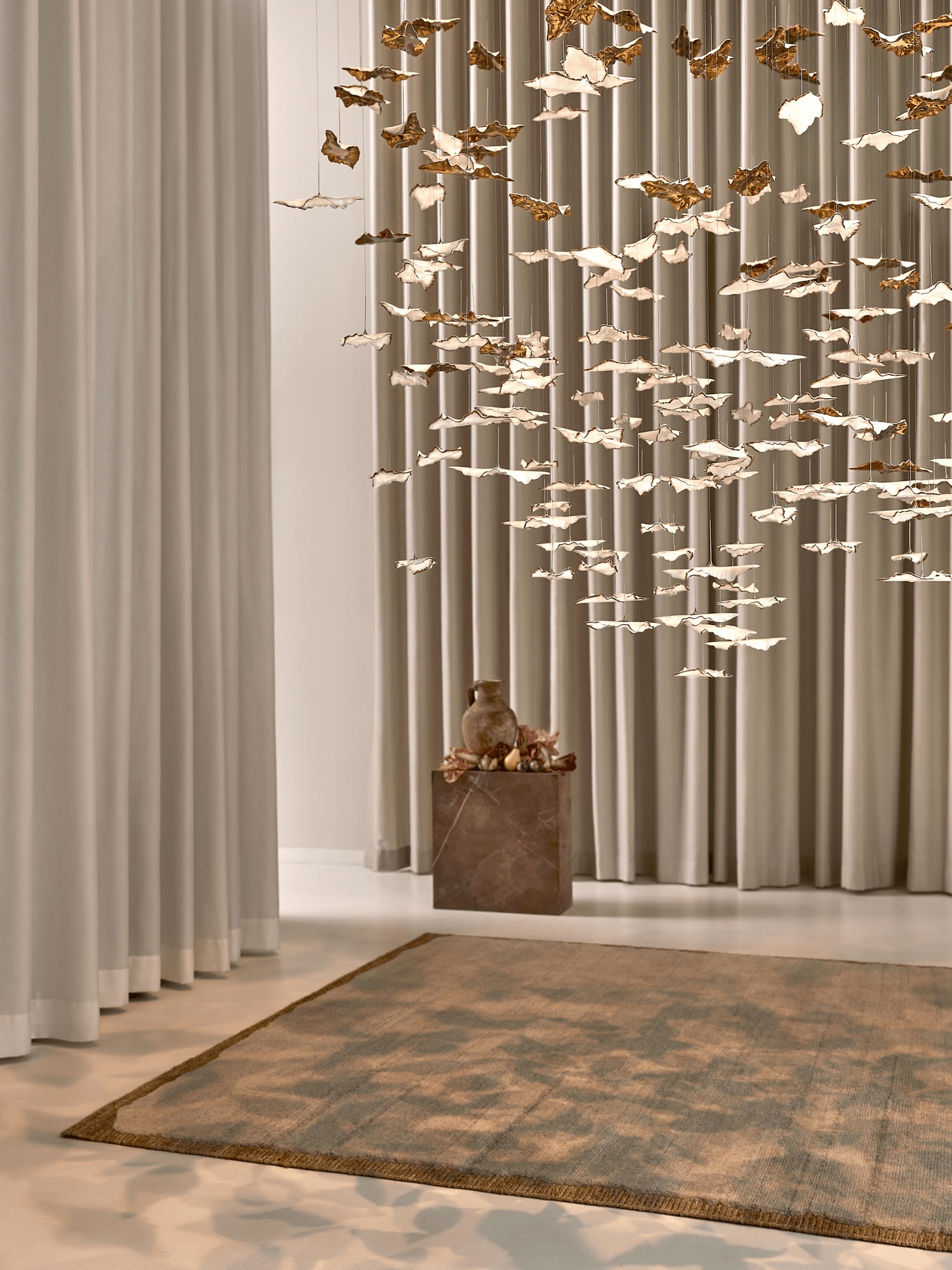 Leaf Twisted Sculptural Customize Chandelier - Support Customized DrawingsBlushlighting