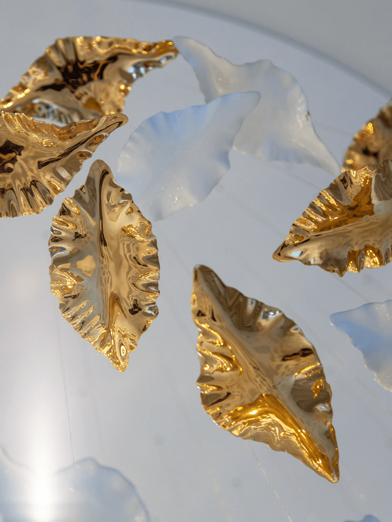 Leaf Twisted Sculptural Customize Chandelier - Support Customized DrawingsBlushlighting