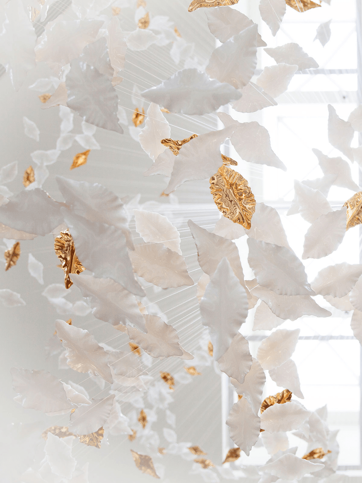 Leaf Twisted Sculptural Customize Chandelier - Support Customized DrawingsBlushlighting