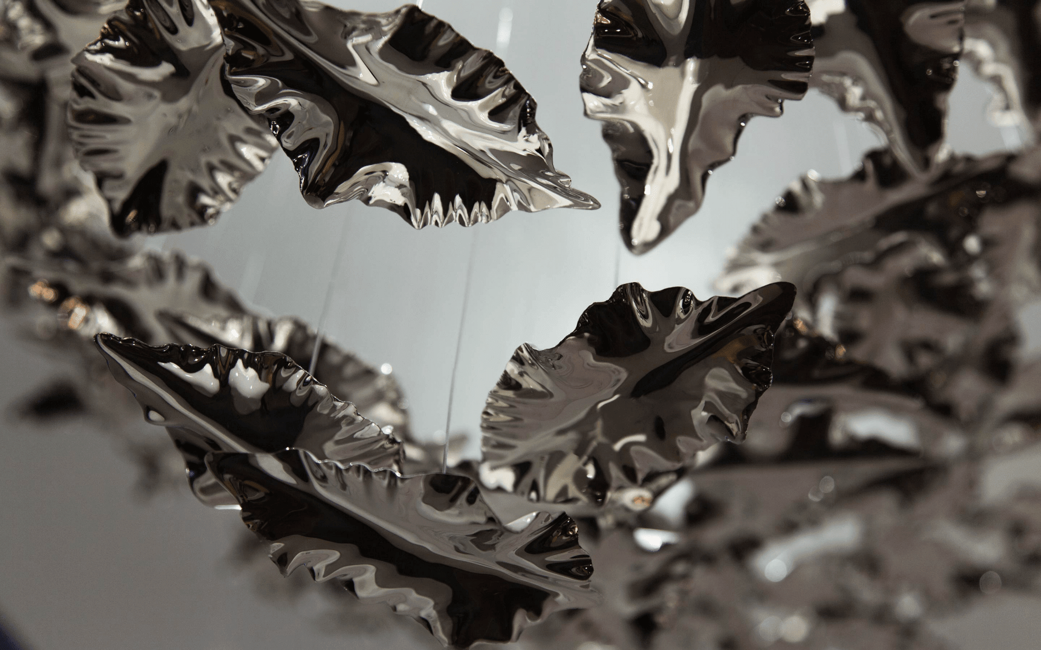 Leaf Twisted Sculptural Customize Chandelier - Support Customized DrawingsBlushlighting