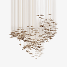 Leaf Twisted Sculptural Customize Chandelier - Support Customized DrawingsBlushlighting