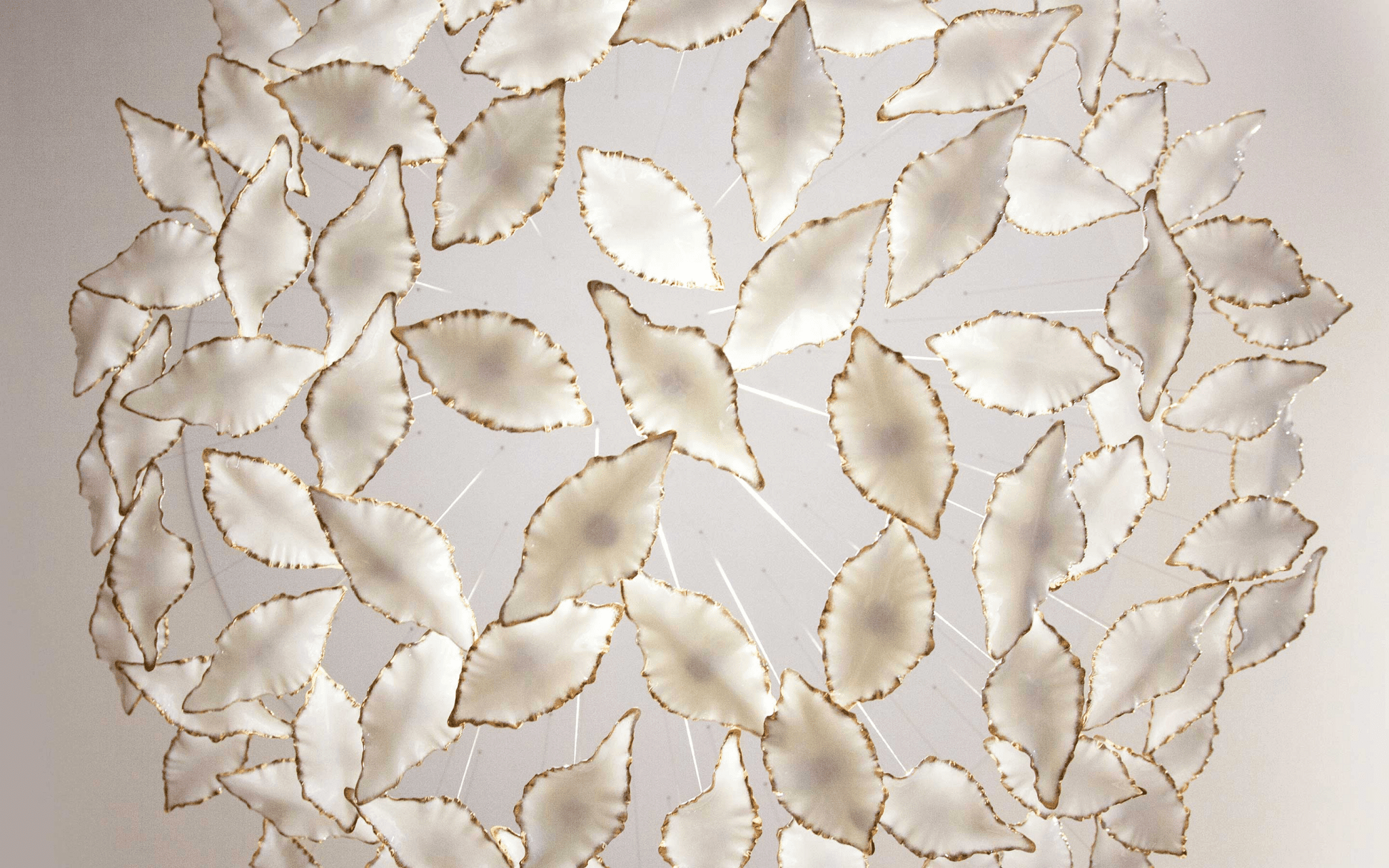 Leaf Twisted Sculptural Customize Chandelier - Support Customized DrawingsBlushlighting