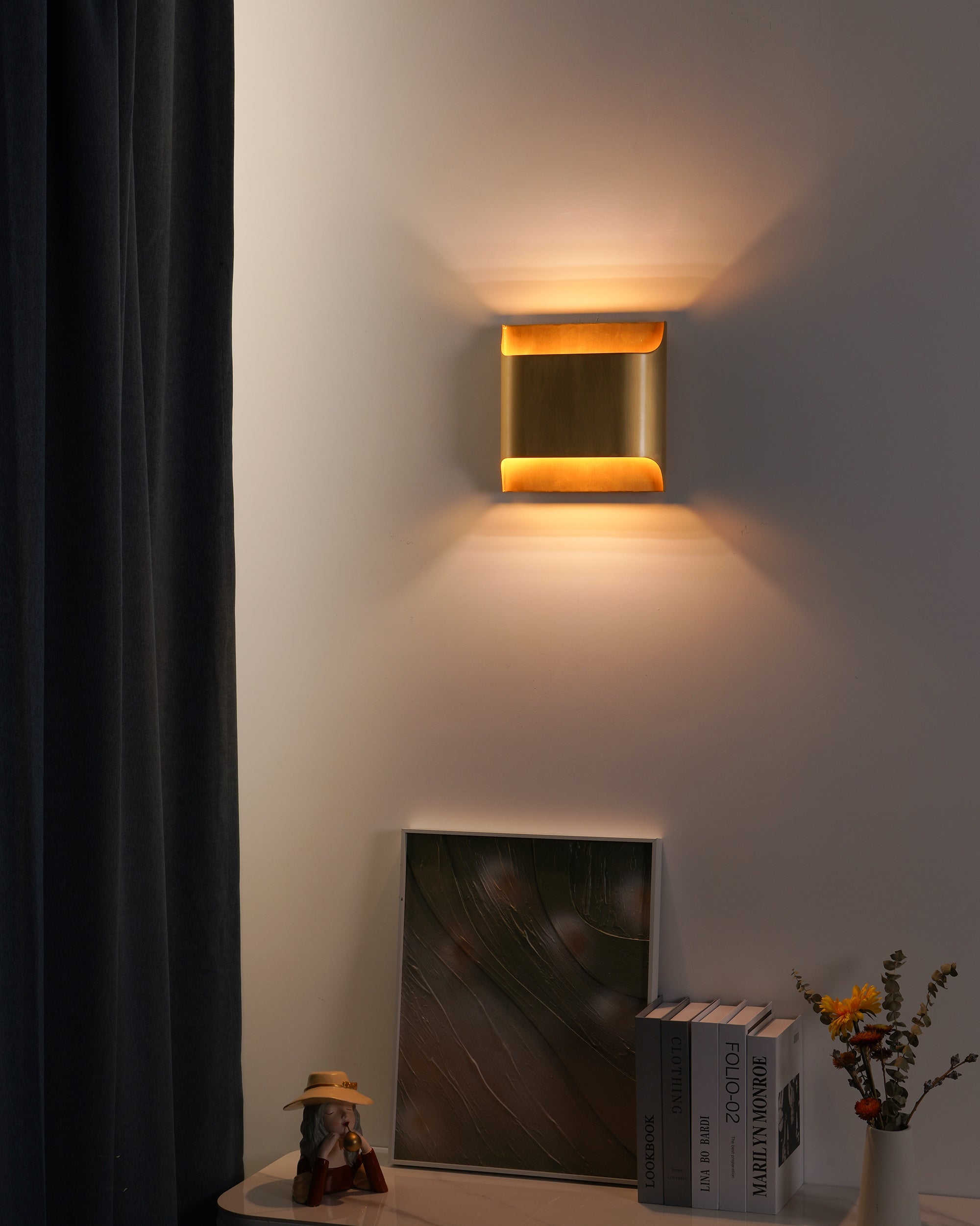 Leclerc Wall Lamp - ∅ 9.8″ x H 9.8″ / Dia 25cm x H 25cmBrassBlushlighting