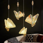 Led Butterfly Pendant Lights-Pendant Lights-Blushlighting-Gold-Small-Blushlighting