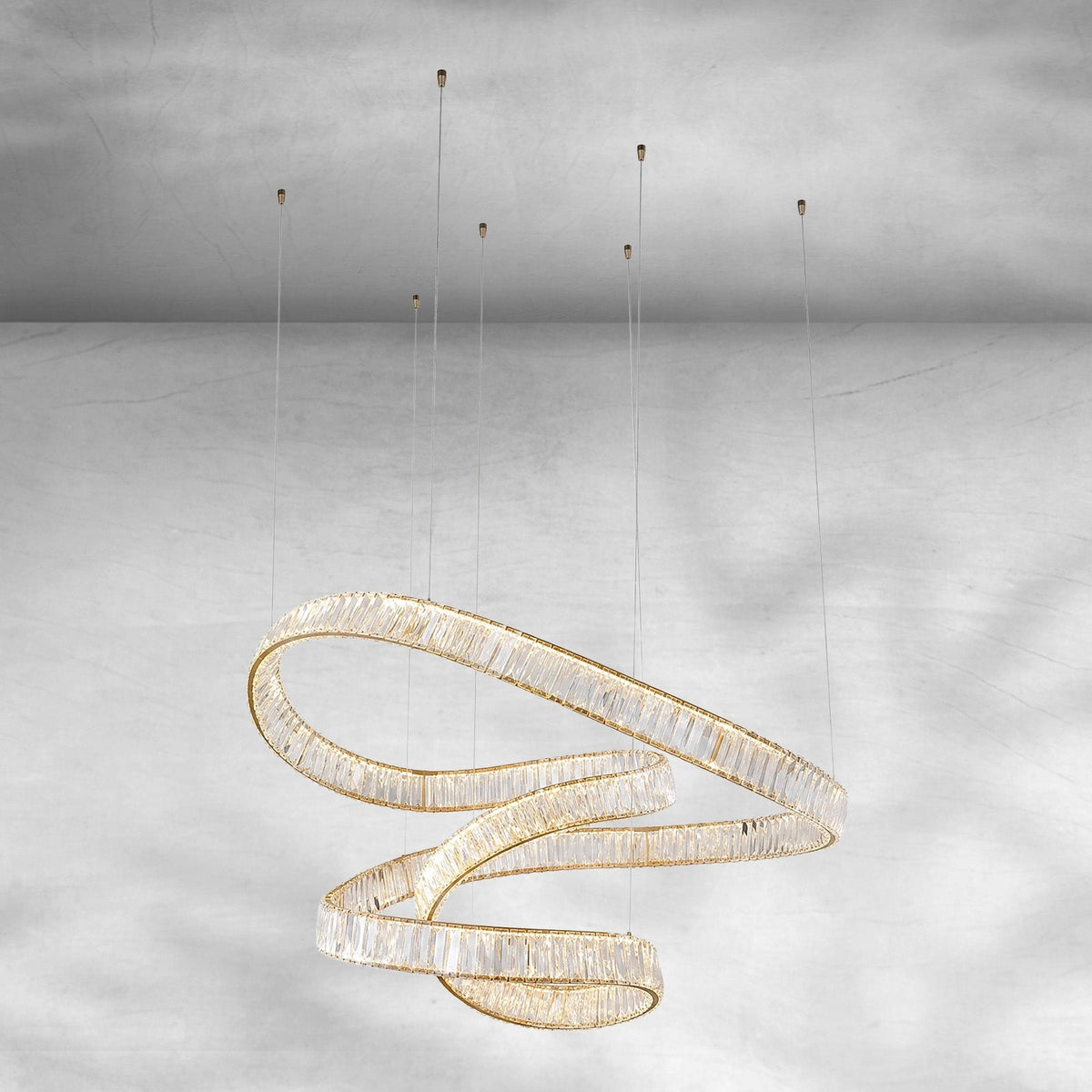LED Rod Chandelier - Φ2000*H750mmBlushlighting