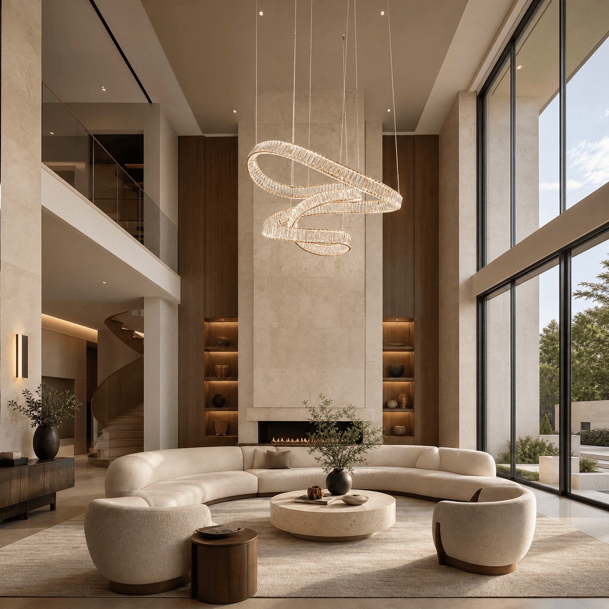 LED Rod Chandelier - Φ2000*H750mmBlushlighting